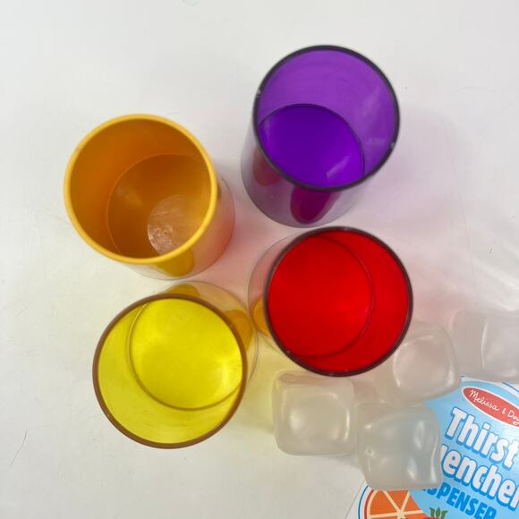 Melissa & Doug Thirst Quencher Dispenser Replacement Cups Ice Cubes Juice Parts - Picture 4 of 5